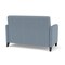 Lesro Siena Lounge Reception Loveseat, Black, RS Rain Song Back, MD Titan Seat, RS Rain Song Arm Panels SN1501 - alternate 3